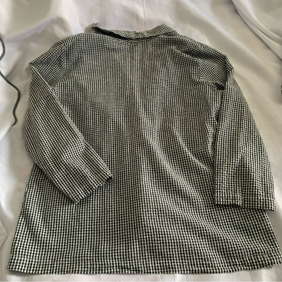 Requirements Black White Gingham Blazer 100% Cotton Pockets Single Button 18 - Picture 11 of 11